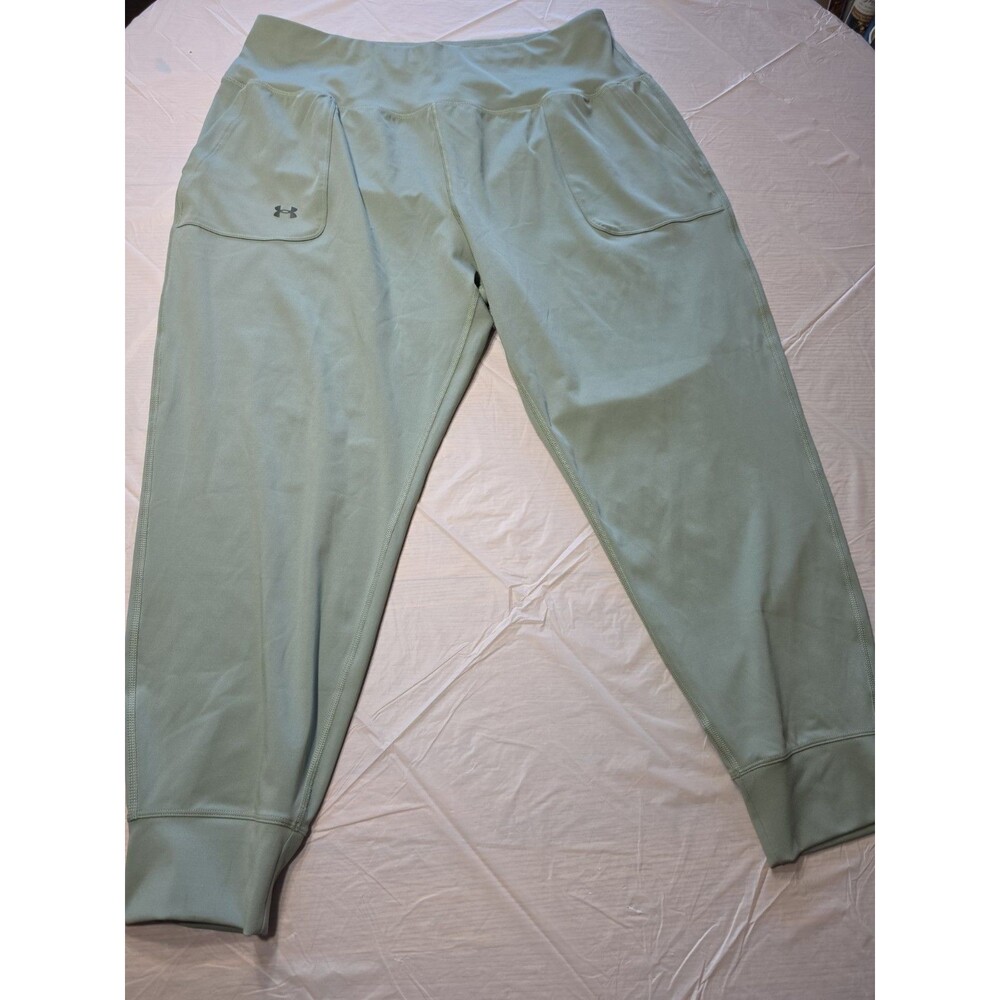 NWT Under Armour Motion Ankle Joggers High Rise Sage Green 2XL